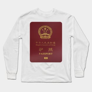 China Passport Long Sleeve T-Shirt